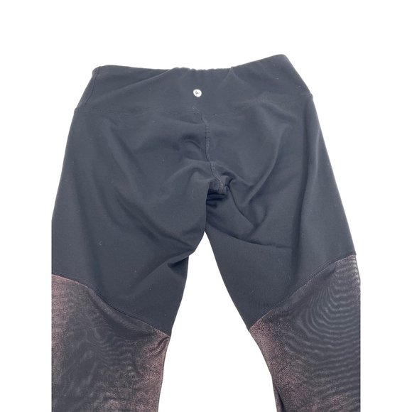 90 Degree by Reflex Yoga Pants Tights Crop S Black,  See-Through From Mid Thigh - Picture 9 of 17